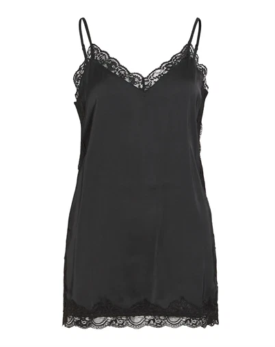 Vila - VIOnara Lace Singlet Top - Black 